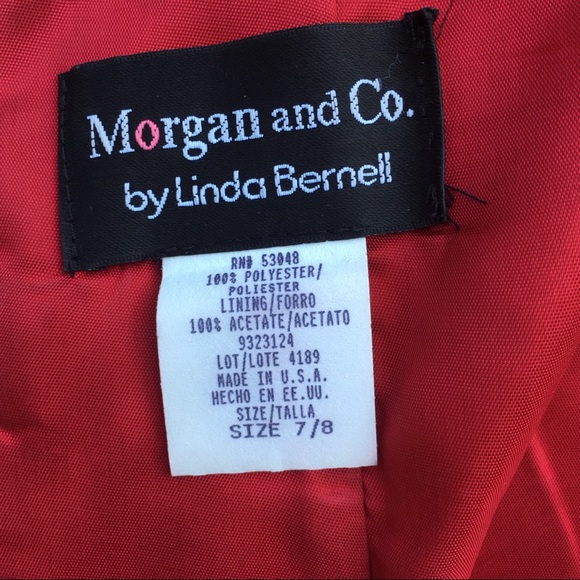 Red Rhinestoned Junior Prom Gown - Picture 7 of 15